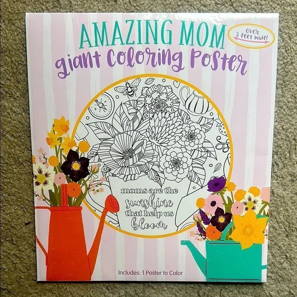 Amazing Mom Giant Coloring Poster